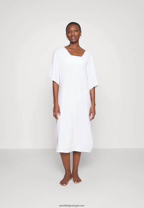 mulheres vestido maxi frente v frente à praia weiss F4BZ0D222 Anna Field