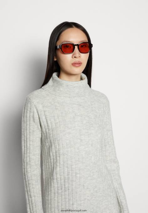 mulheres vestido moletom cinza claro F4BZ0D213 Anna Field