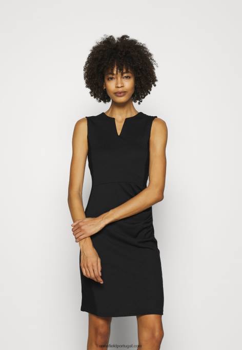 mulheres vestido preto F4BZ0D111 Anna Field