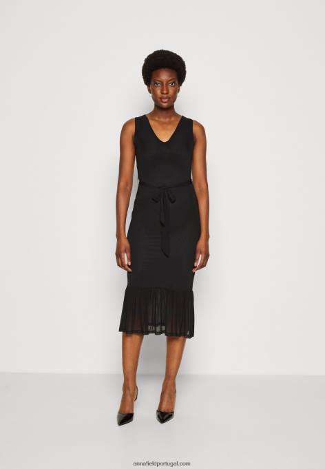 mulheres vestido preto F4BZ0D208 Anna Field