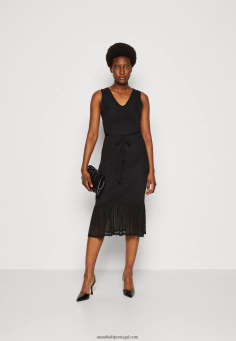 mulheres vestido preto F4BZ0D208 Anna Field