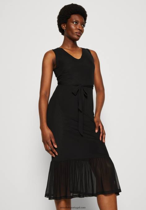 mulheres vestido preto F4BZ0D208 Anna Field