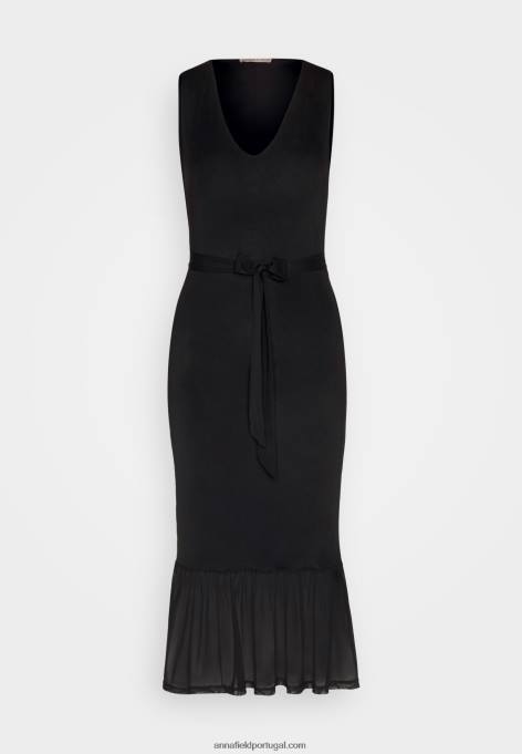 mulheres vestido preto F4BZ0D208 Anna Field