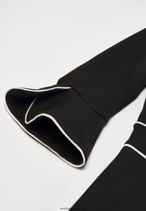 mulheres vestido preto F4BZ0D218 Anna Field