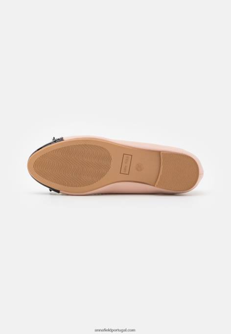 mulheres bombas de balé bege F4BZ0D2081 Anna Field
