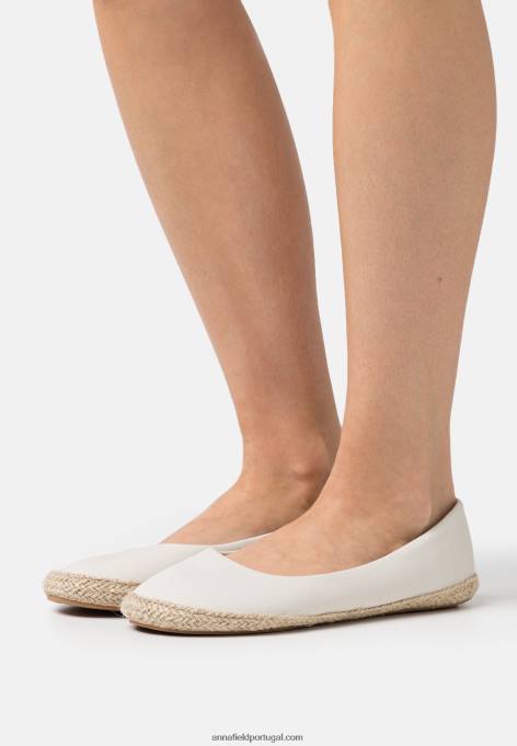 mulheres bombas de balé bege F4BZ0D2092 Anna Field