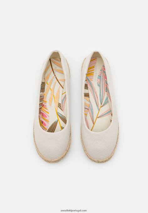 mulheres bombas de balé bege F4BZ0D2092 Anna Field