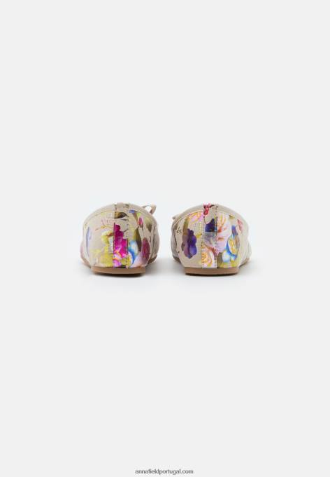 mulheres bombas de balé bege F4BZ0D2107 Anna Field