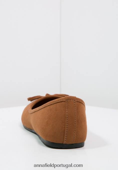 mulheres bombas de balé conhaque F4BZ0D2068 Anna Field