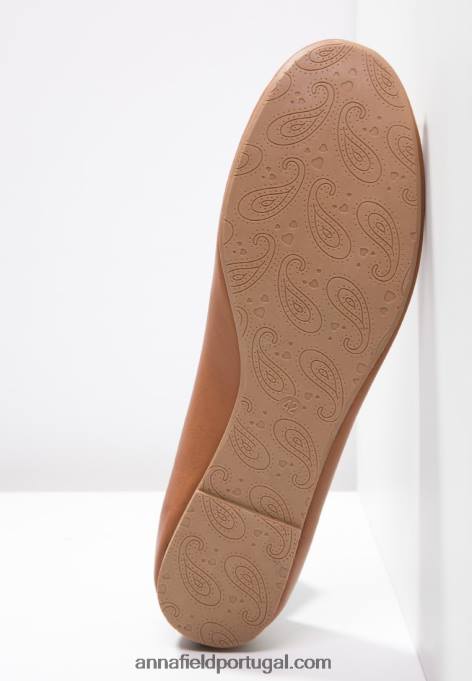 mulheres bombas de balé conhaque F4BZ0D2088 Anna Field