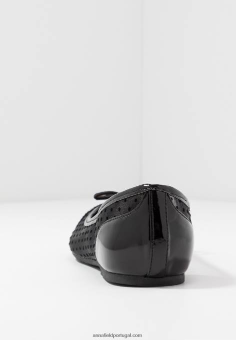mulheres bombas de balé preto F4BZ0D2071 Anna Field