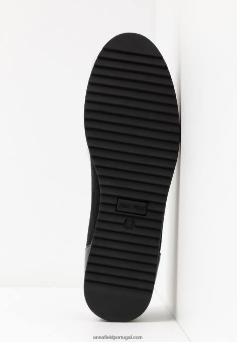 mulheres bombas de balé preto F4BZ0D2074 Anna Field