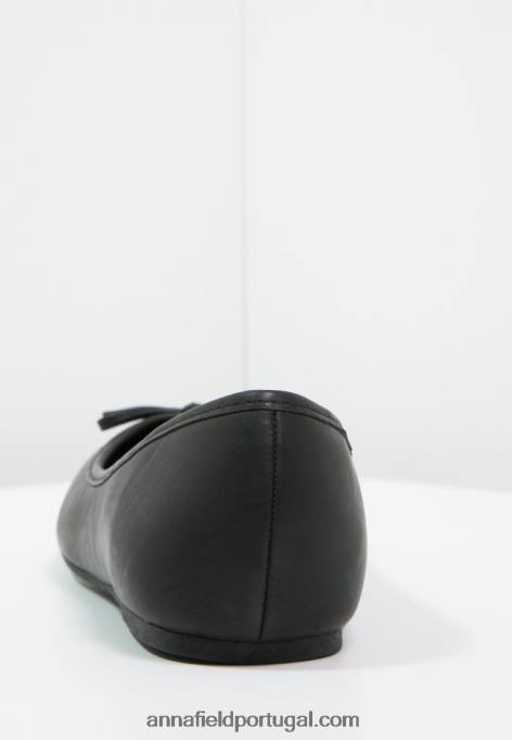 mulheres bombas de balé preto F4BZ0D2075 Anna Field