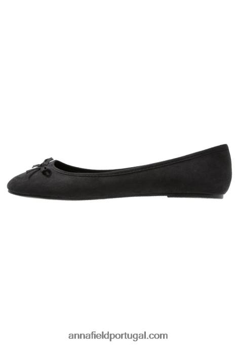 mulheres bombas de balé preto F4BZ0D2076 Anna Field