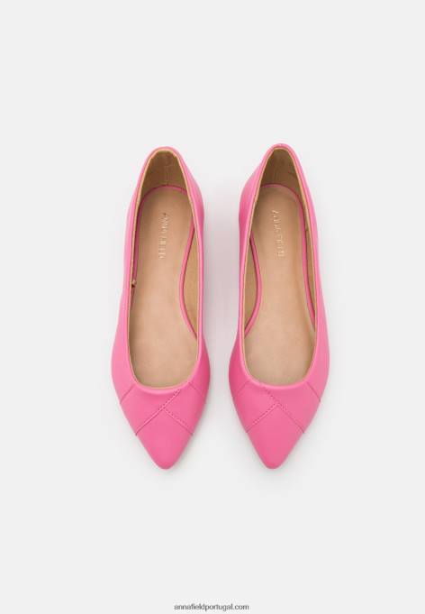 mulheres bombas de balé rosa F4BZ0D2134 Anna Field