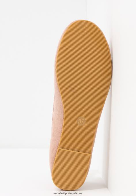 mulheres bombas de balé rosa claro F4BZ0D2070 Anna Field