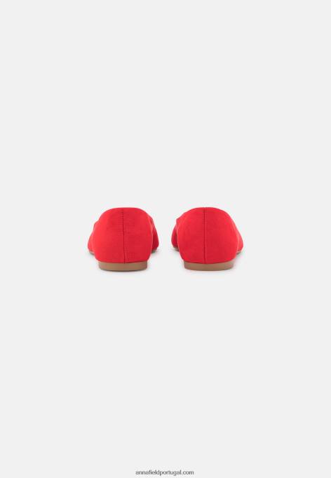 mulheres bombas de balé vermelho F4BZ0D2127 Anna Field