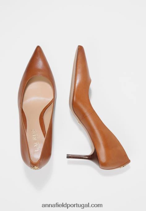 mulheres bomba de couro Lanette saltos clássicos deep saddle tan F4BZ0D1732 Anna Field