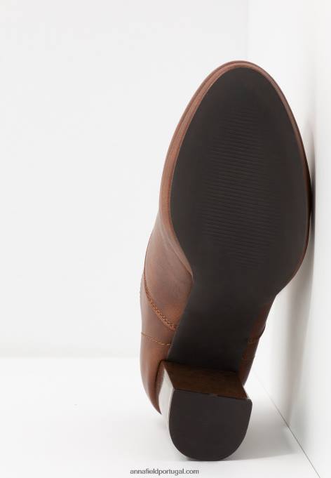 mulheres botins salto alto comfort cognac F4BZ0D1748 Anna Field