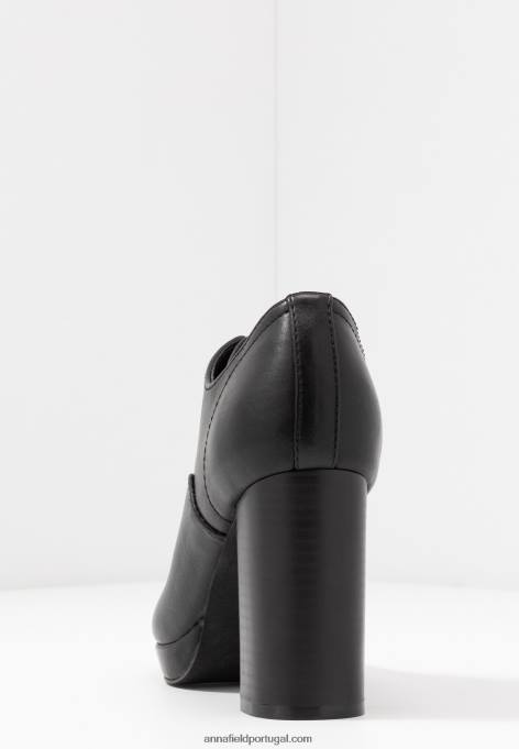 mulheres botins salto alto conforto preto F4BZ0D1773 Anna Field
