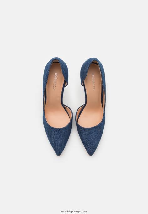 mulheres salto alto azul F4BZ0D1729 Anna Field