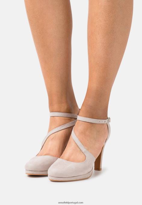 mulheres salto alto cinza claro F4BZ0D1726 Anna Field