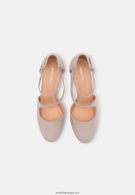 mulheres salto alto cinza claro F4BZ0D1726 Anna Field