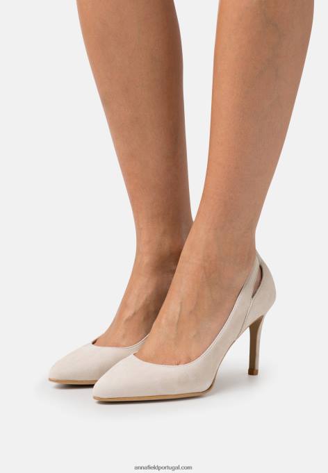 mulheres salto alto de couro 1cinza claro F4BZ0D1774 Anna Field