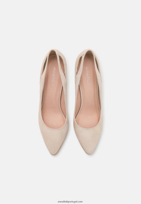 mulheres salto alto de couro 1cinza claro F4BZ0D1774 Anna Field