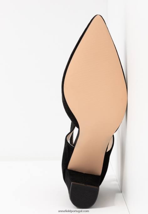 mulheres salto alto de couro preto F4BZ0D1608 Anna Field