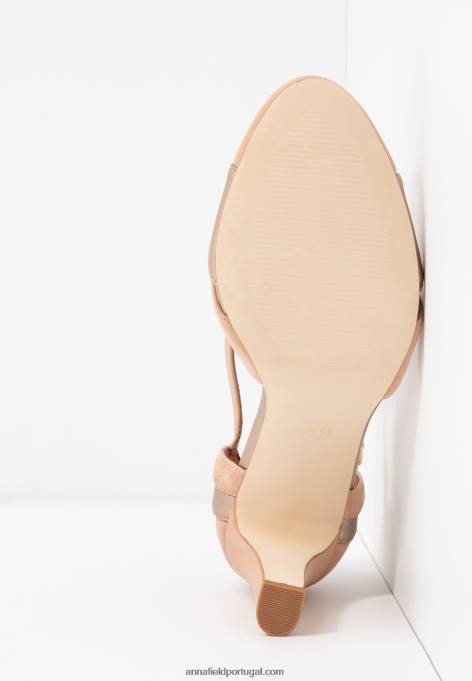 mulheres salto alto em couro salto alto rosa claro F4BZ0D1778 Anna Field