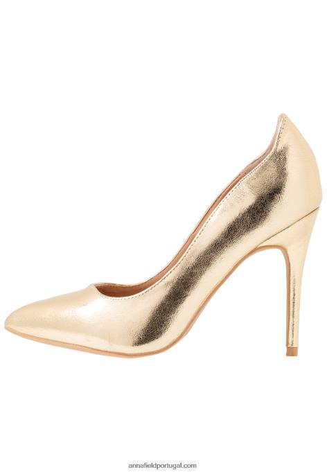 mulheres salto alto ouro F4BZ0D1610 Anna Field