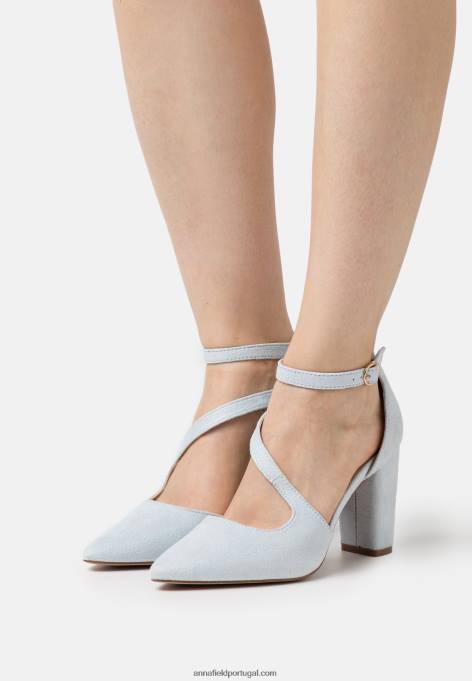 mulheres salto clássico azul claro F4BZ0D1621 Anna Field