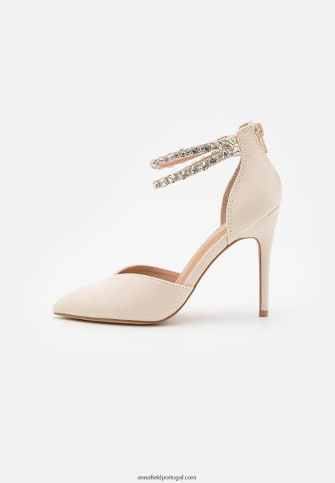 mulheres salto clássico bege F4BZ0D1642 Anna Field