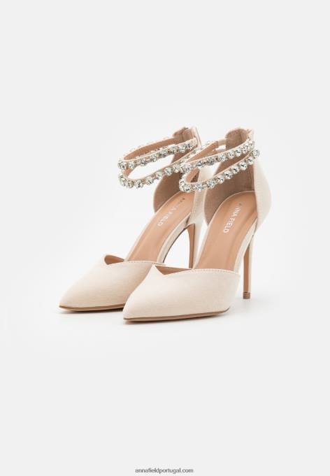 mulheres salto clássico bege F4BZ0D1642 Anna Field