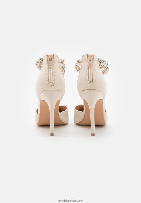 mulheres salto clássico bege F4BZ0D1642 Anna Field