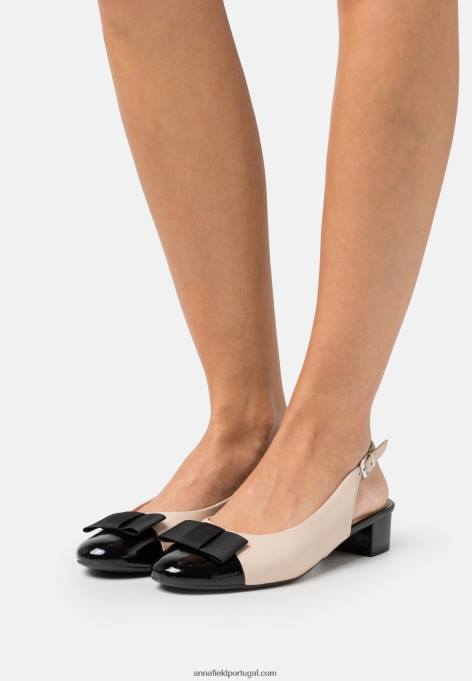 mulheres salto clássico bege/preto F4BZ0D1730 Anna Field