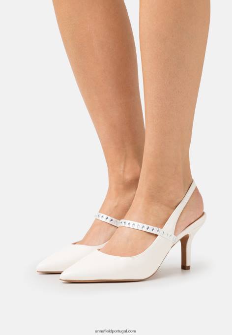 mulheres salto clássico branco F4BZ0D1641 Anna Field