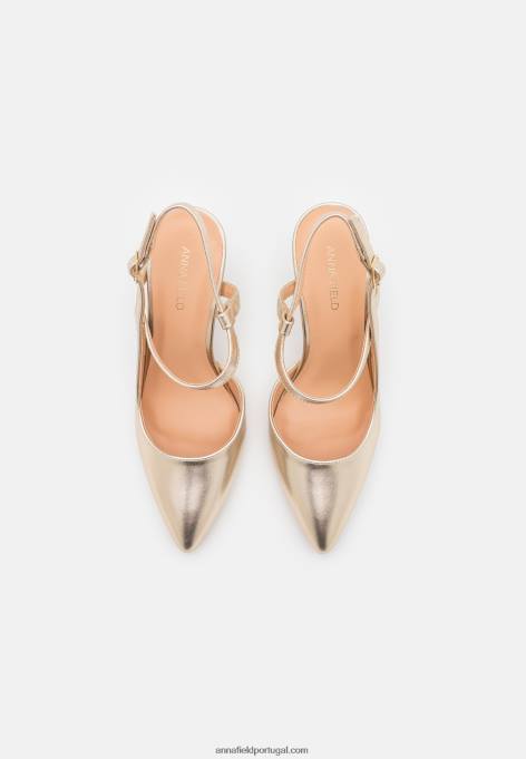 mulheres salto clássico dourado F4BZ0D1662 Anna Field