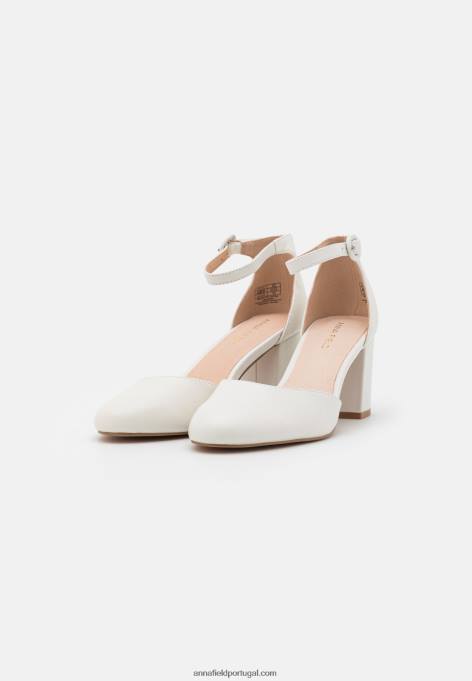 mulheres salto clássico em couro branco F4BZ0D1661 Anna Field