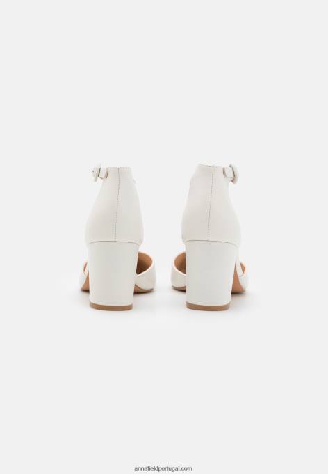 mulheres salto clássico em couro branco F4BZ0D1661 Anna Field