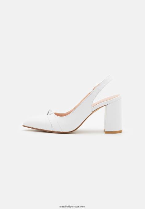 mulheres salto clássico em couro branco F4BZ0D1670 Anna Field