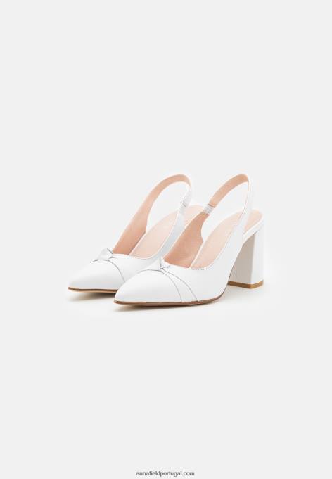 mulheres salto clássico em couro branco F4BZ0D1670 Anna Field