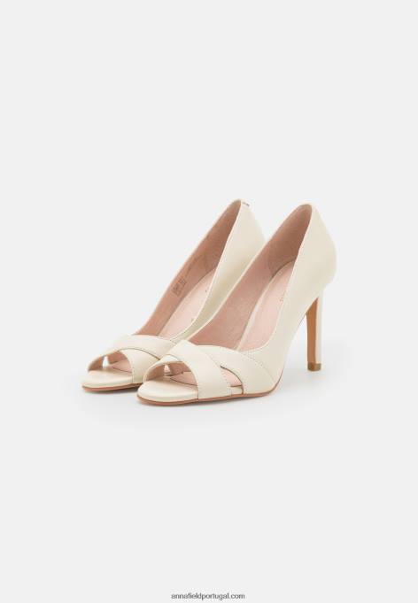 mulheres salto clássico em couro branco F4BZ0D1695 Anna Field