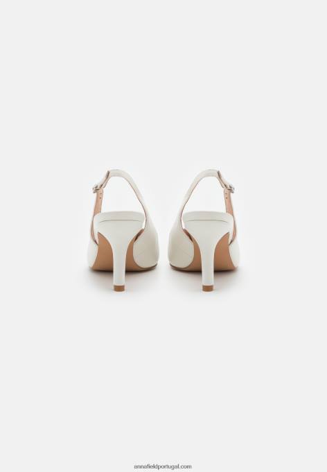 mulheres salto clássico em couro branco F4BZ0D1696 Anna Field