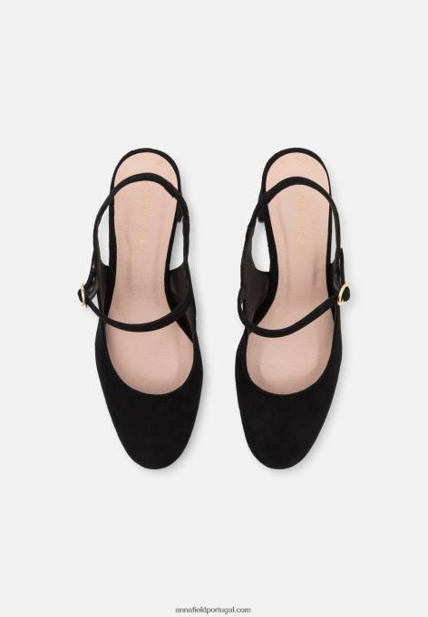 mulheres salto clássico em couro preto F4BZ0D1685 Anna Field