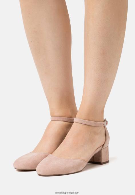 mulheres salto clássico em couro rosa claro F4BZ0D1666 Anna Field