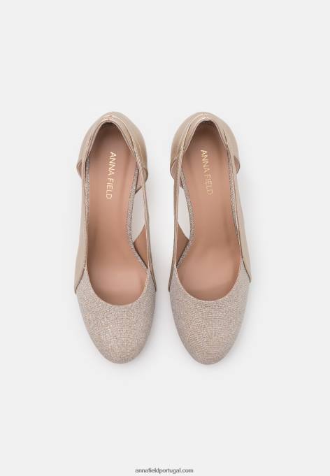 mulheres salto clássico ouro F4BZ0D1602 Anna Field