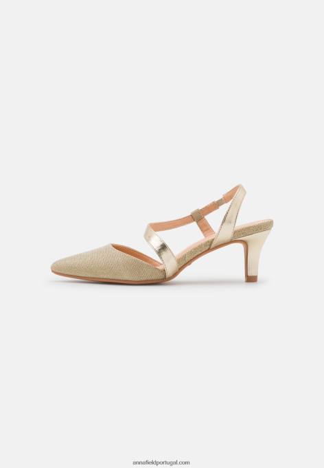 mulheres salto clássico ouro F4BZ0D1631 Anna Field