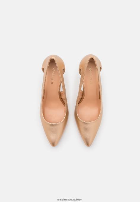 mulheres salto clássico ouro F4BZ0D1658 Anna Field